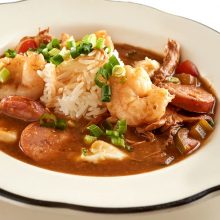 Shrimp, Chicken and Andouille Sausage Gumbo thumb