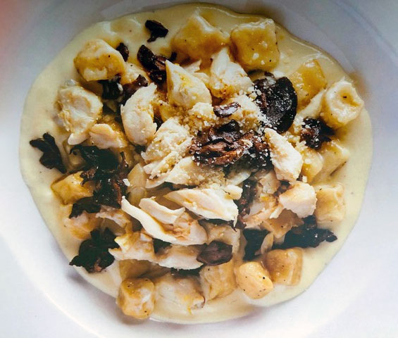 Crabmeat with Wild Mushrooms and Gnocchi thumb