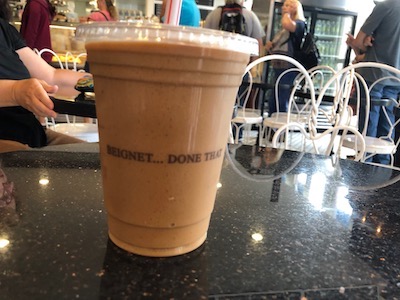 Frozen Cafe Au Lait from Cafe Beignet