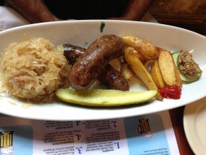 Sausage Platter at Crescent City Brewhouse