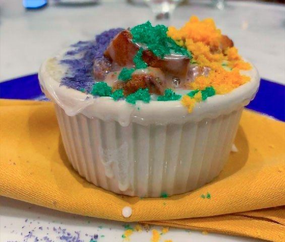 King Cake Bread Pudding