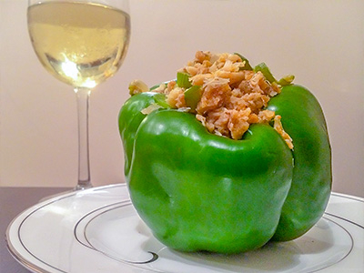 crabmeat stuffed pepper