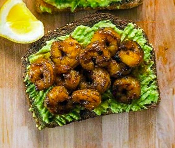 Cajun Shrimp and Avocado Toast