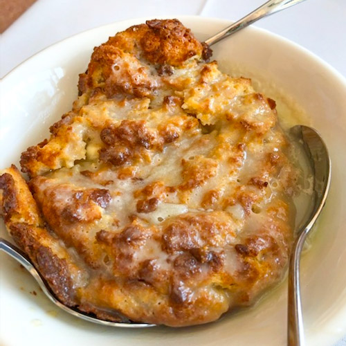 Cooked-to-order White Chocolate Bread Pudding thumb