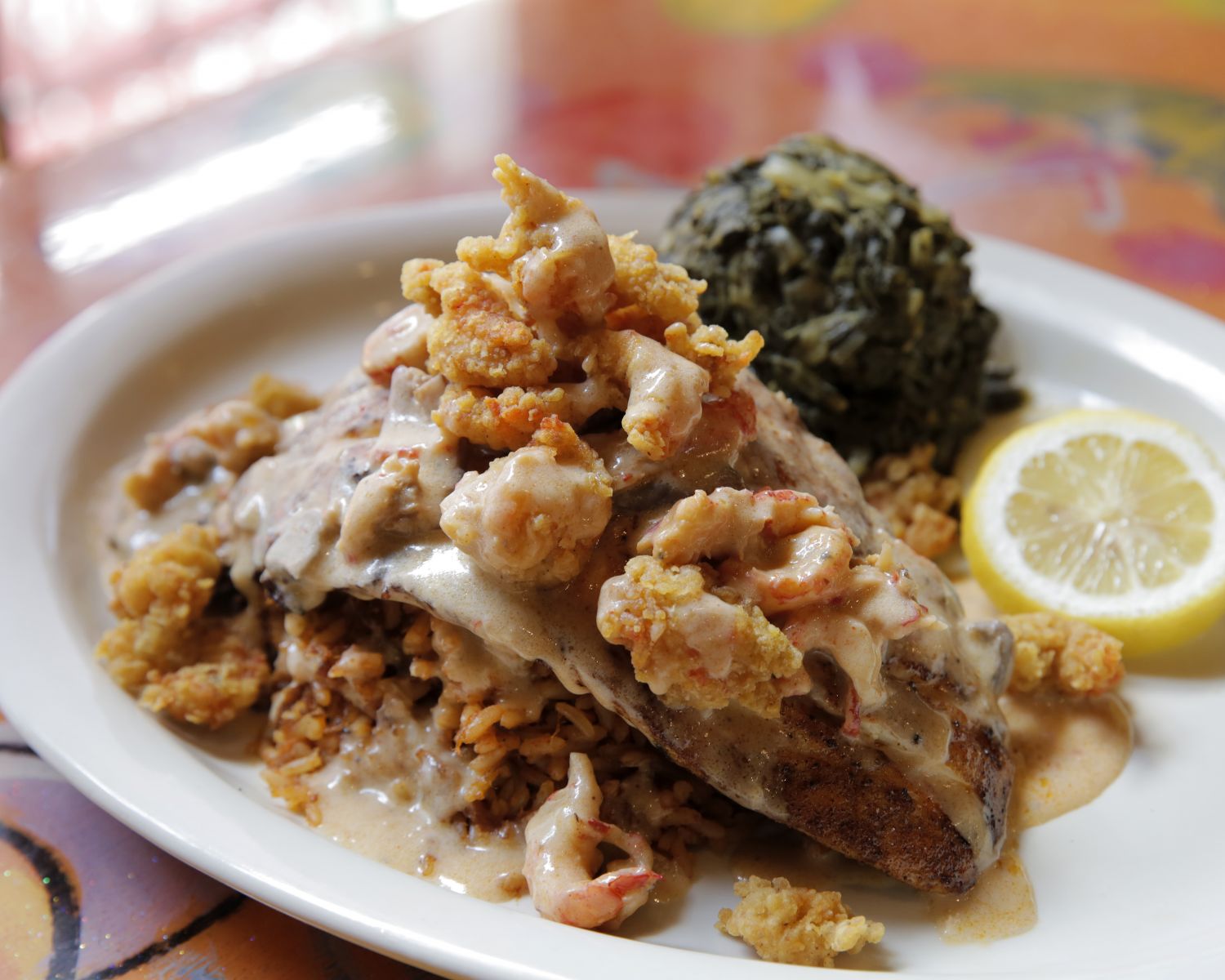 Blackened Redfish LaFourche from Oceana Grill