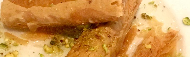 Baklava desert at Byblos