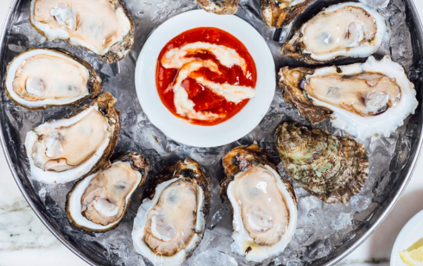 Dozen raw oysters from Grand Isle Restaurant